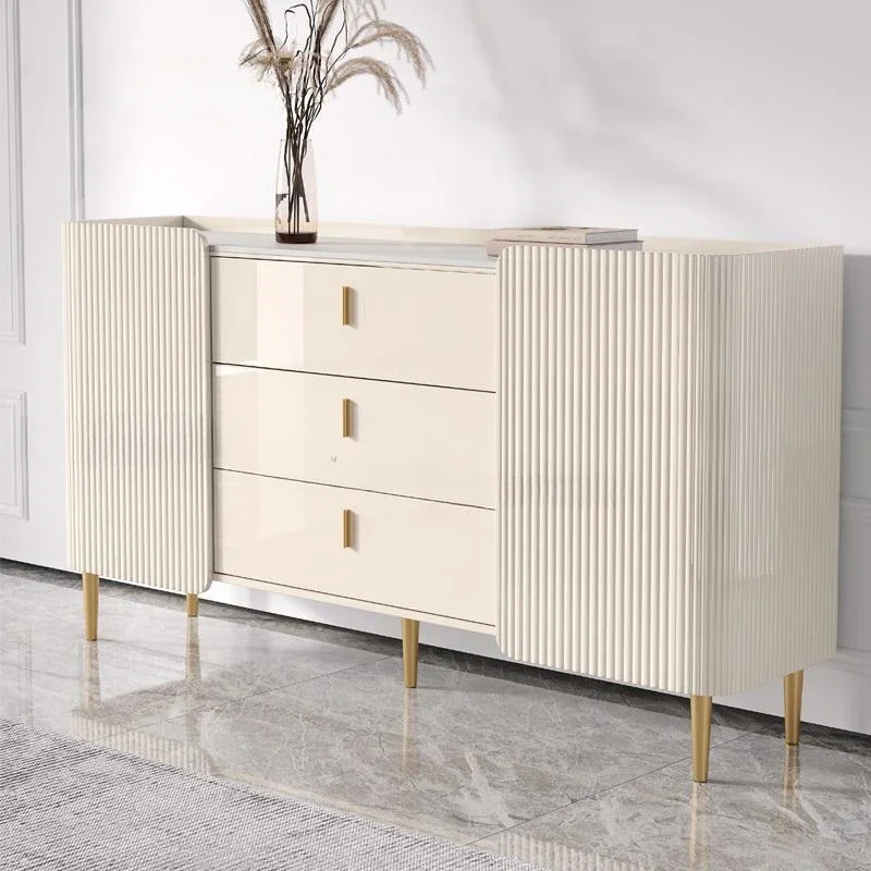 Cupboard With Lid Drawer Cabinet et Tables in Ivory Kitchen Sideboard Furniture Rock Slate Entrance Cabinet on sale