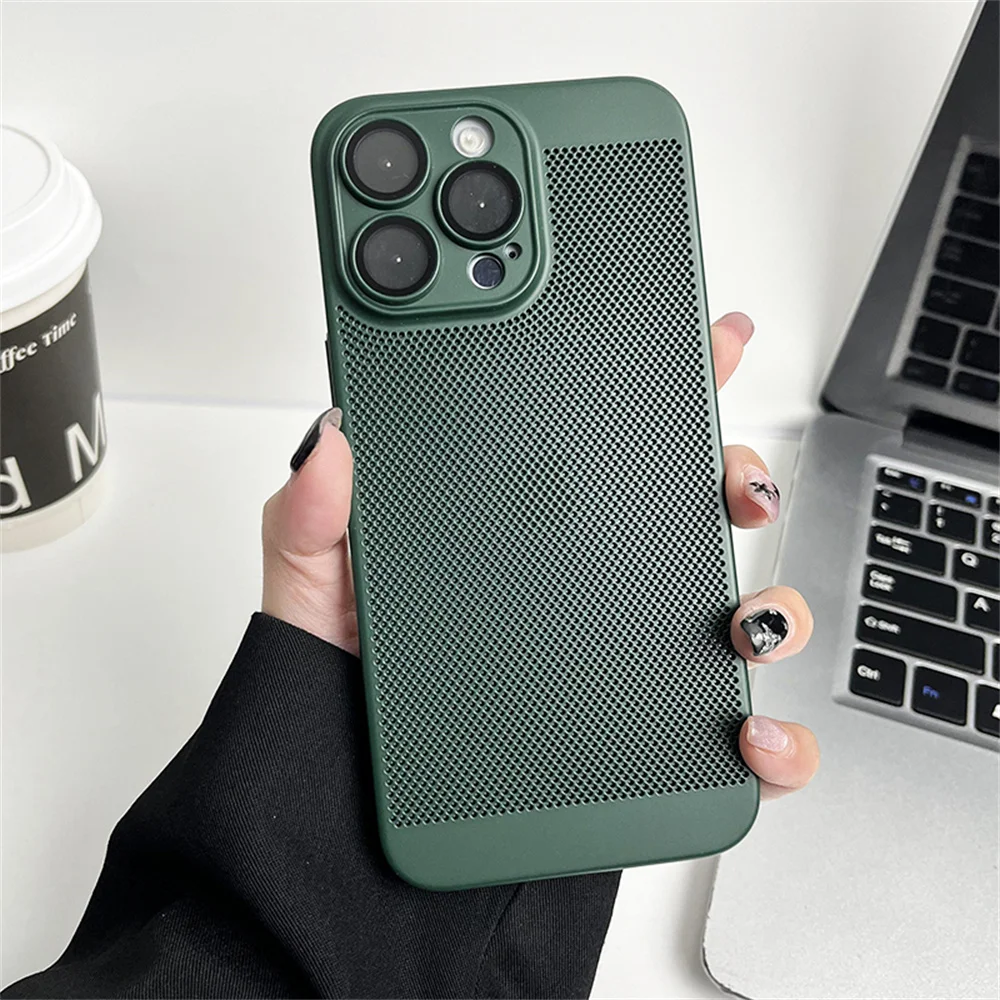 Enhanced Cooling Matte Metallic Heat Dissipation Phone Case Cover