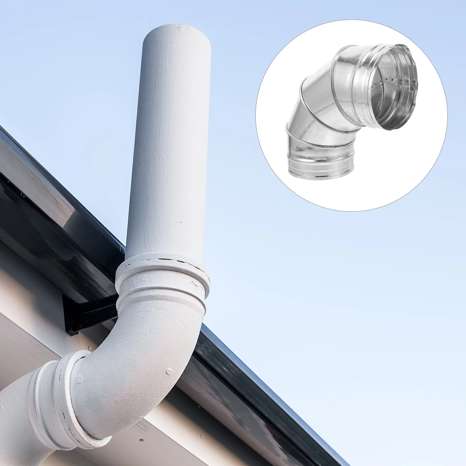 

Flue Extension Metal Chimney Pipe 90 Degree Stove Pipe Elbow 90° Stove Pipe