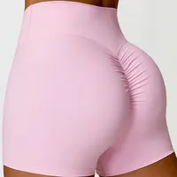 Fitness Shorts Buttock Lift Scrunch Yoga Shorts Gym Leggings Cycling Slim Fit Workout Shorts Women High Waist Sports Shorts
