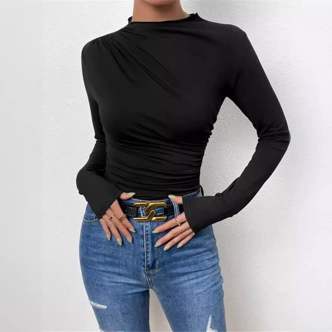 Women Casual Long Sleeve Basic Tops