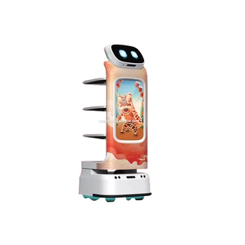 Servizio Robot di consegna elettrica per cameriere di consegna di cibo robotizzato per robot di consegna autonomo del ristorante dell'hotel