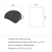 Fleece Earflap Hat Cycling Autumn Winter Skiing Soft Women Men Beanie Warm Mountaineering Windproof Hiking Commuting Unisex Cap 4