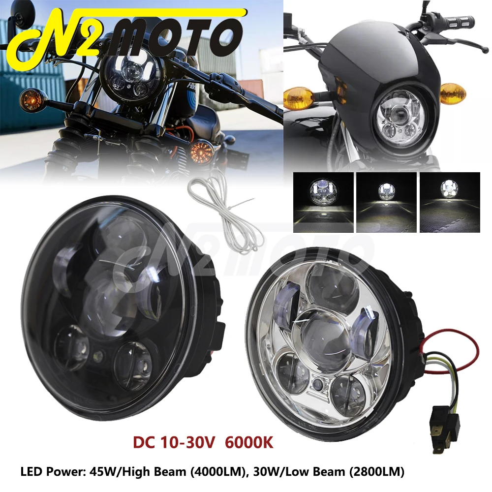 

Мотоциклетная фара 5,75 дюйма для Harley FX Softail Dyna Sportster XL 1200 883 C FXD L/C/B/SE/F VRSCB