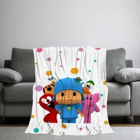 Cartoon P-PocoyoS Printed Comfortable And Soft Sofa Living Room Bedroom Plush Blanket Suitable For Home Travel And Gifts 2