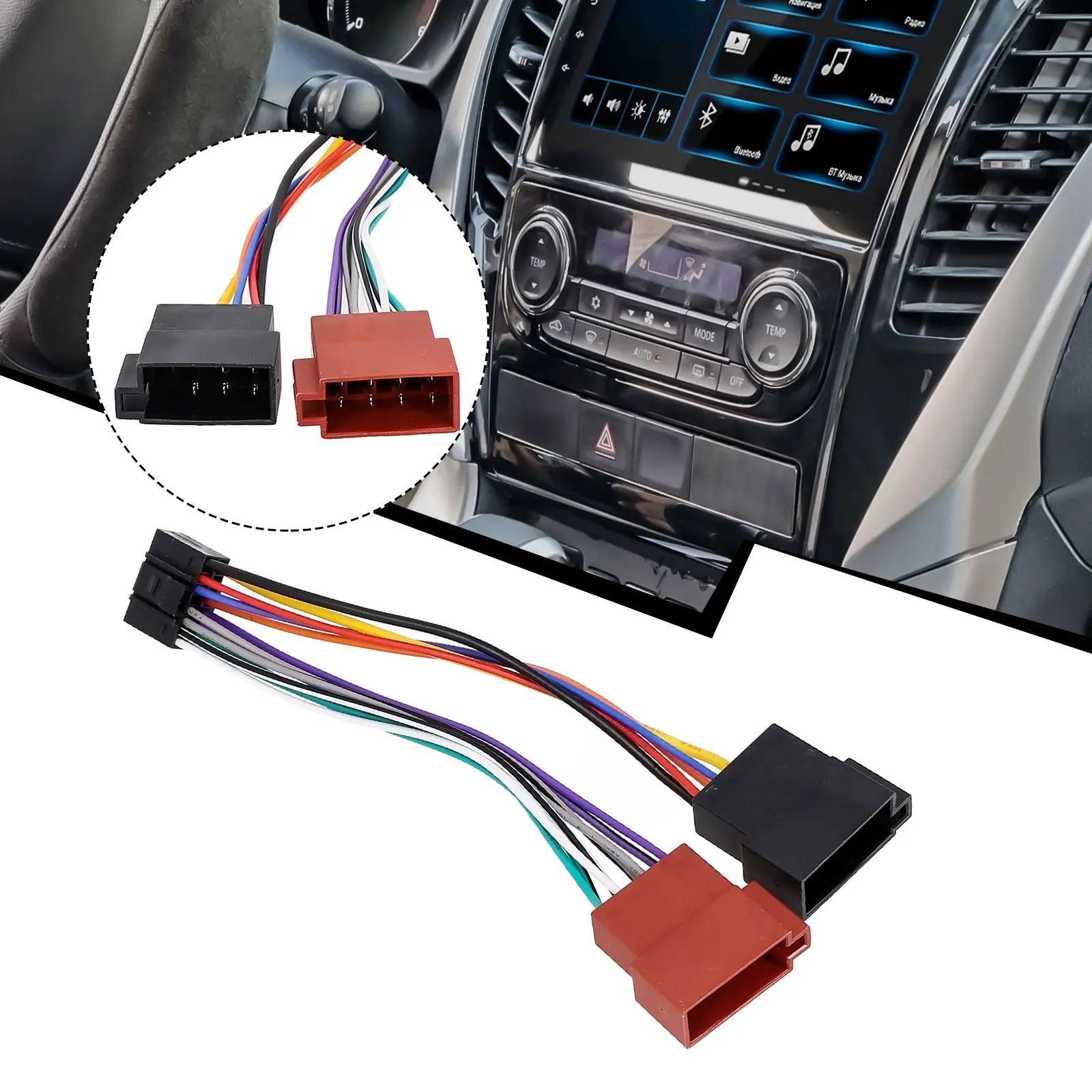 

16-Pin ISO Wire Harness Connector Adapter Car Stereo Radio For Kenwood New Automotive Cable Adapter Fittings Long-lasting