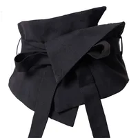 Ceinture large décorative en tissu noir pour femmes, mode 2026, cummerbunds, robe, corset, ceinture de taille 1