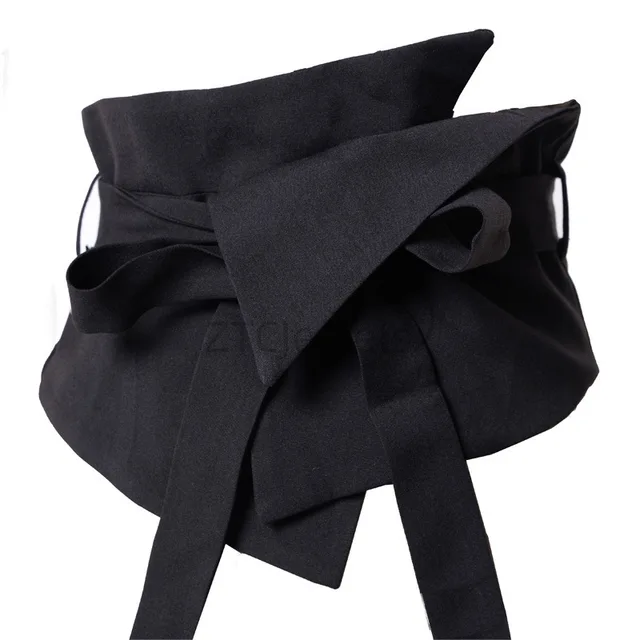 Ceinture large décorative en tissu noir pour femmes, mode 2026, cummerbunds, robe, corset, ceinture de taille 1