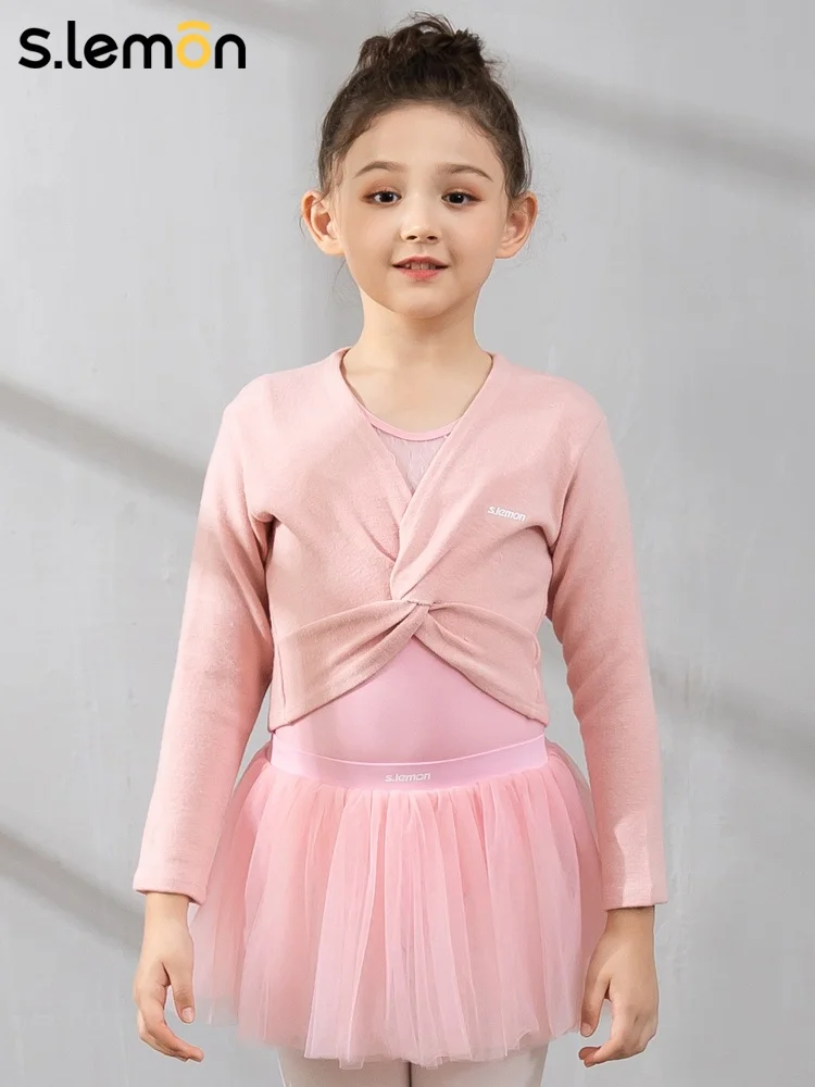 

Children's dance suit shawl coat women's sweater knitted long sleeve