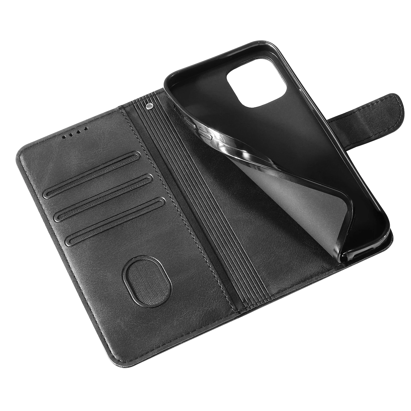 Elegant Leather Flip Case with Ear of Wheat Design - Premium Phone Cover