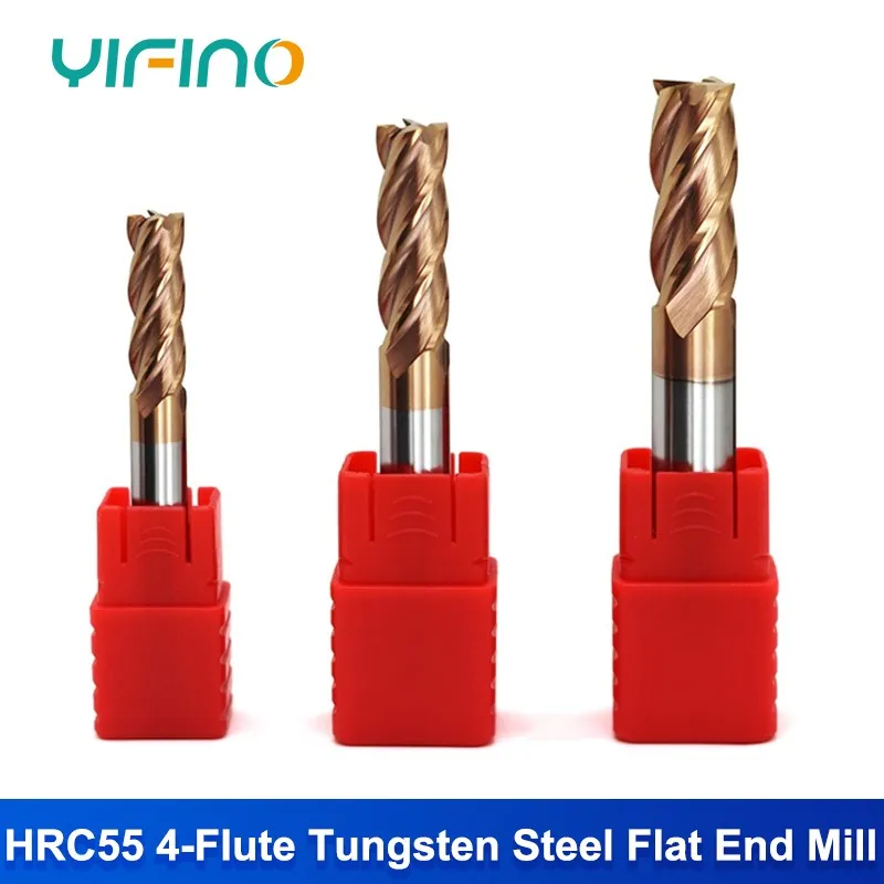 YIFINO HRC55 4-канавка нанопокрытие