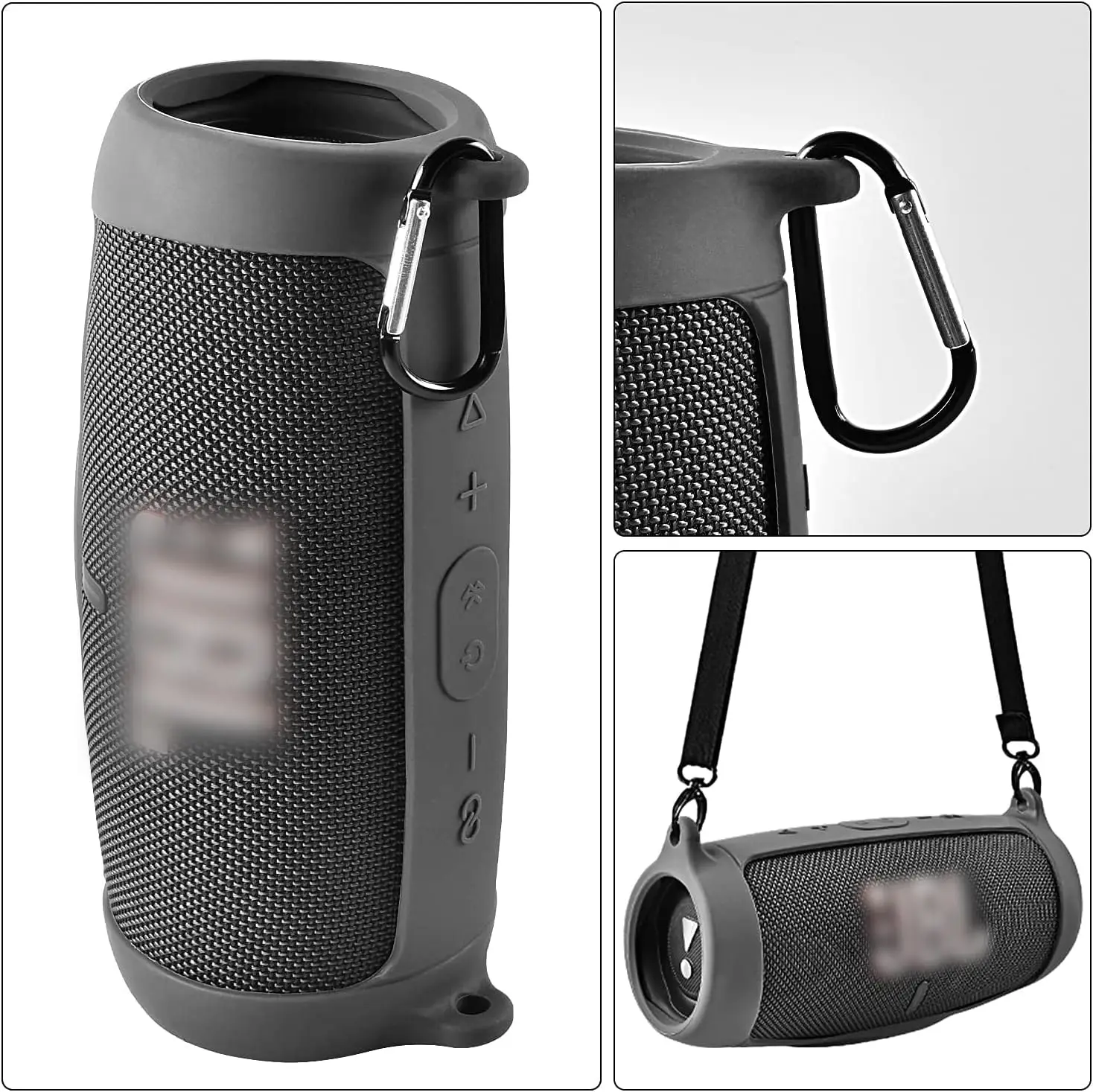 Silicone Waterproof Travel Case for Portable Bluetooth Speaker