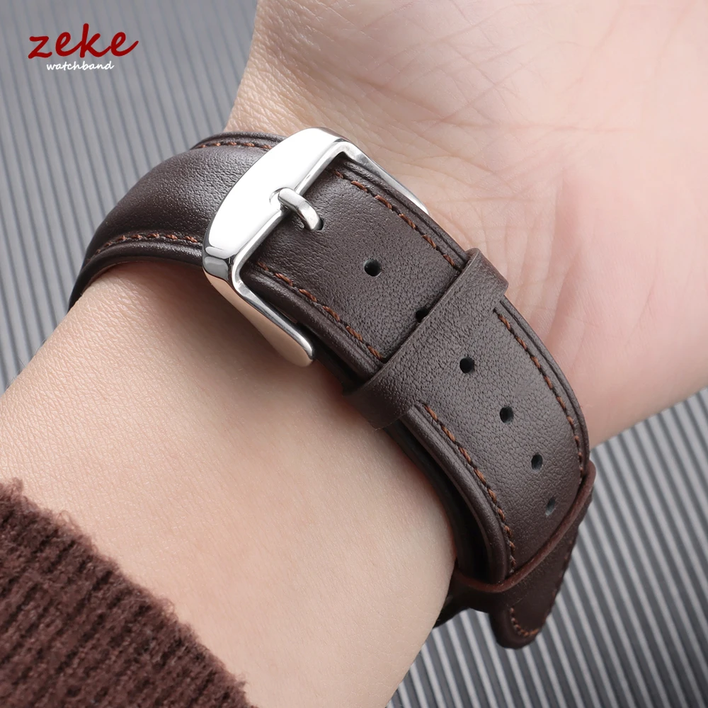 Premium Calfskin Leather Soft Casual Watch Band