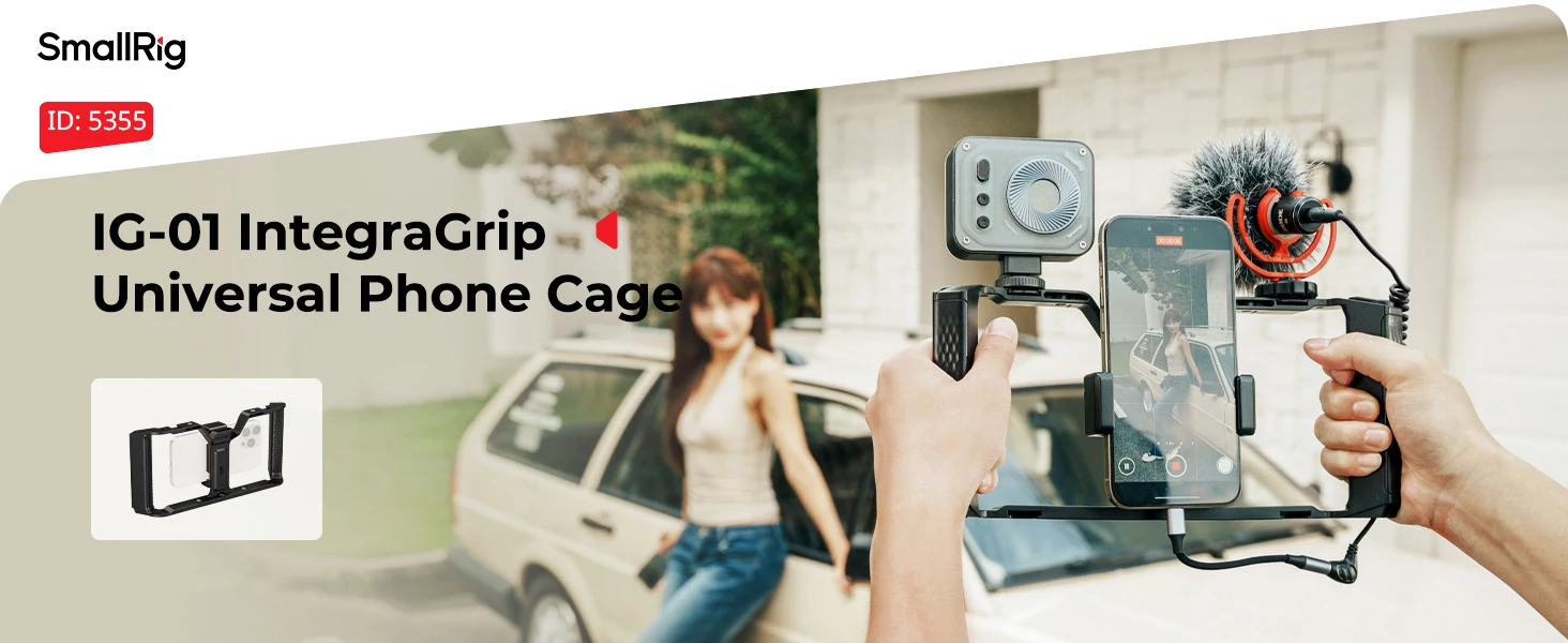 IG-01 Integra Grip Cage for Smartphones for iPhone for Samsung Ultra-Wide Dual H