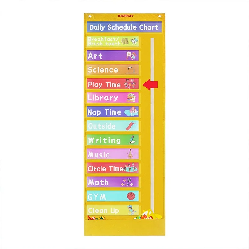 Arrow 교사를 위한 일일 플래너 이동 학생 교실 직물 일정 주최자 수업 활동 차트 시간 관리 도구