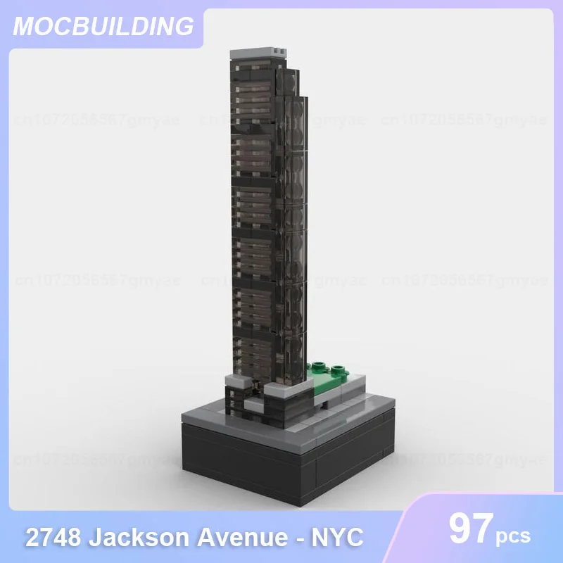 2748 Jackson Avenue & Steinway Tower & 262 5Th Avenue-Nyc Moc Building Blocks Assemblare Mattoni Architettura Display Giocattoli Regali