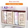Creative thickened non-woven vertical version of the double ear handheld quilt clothing organization multi-purpose storage bag 2
