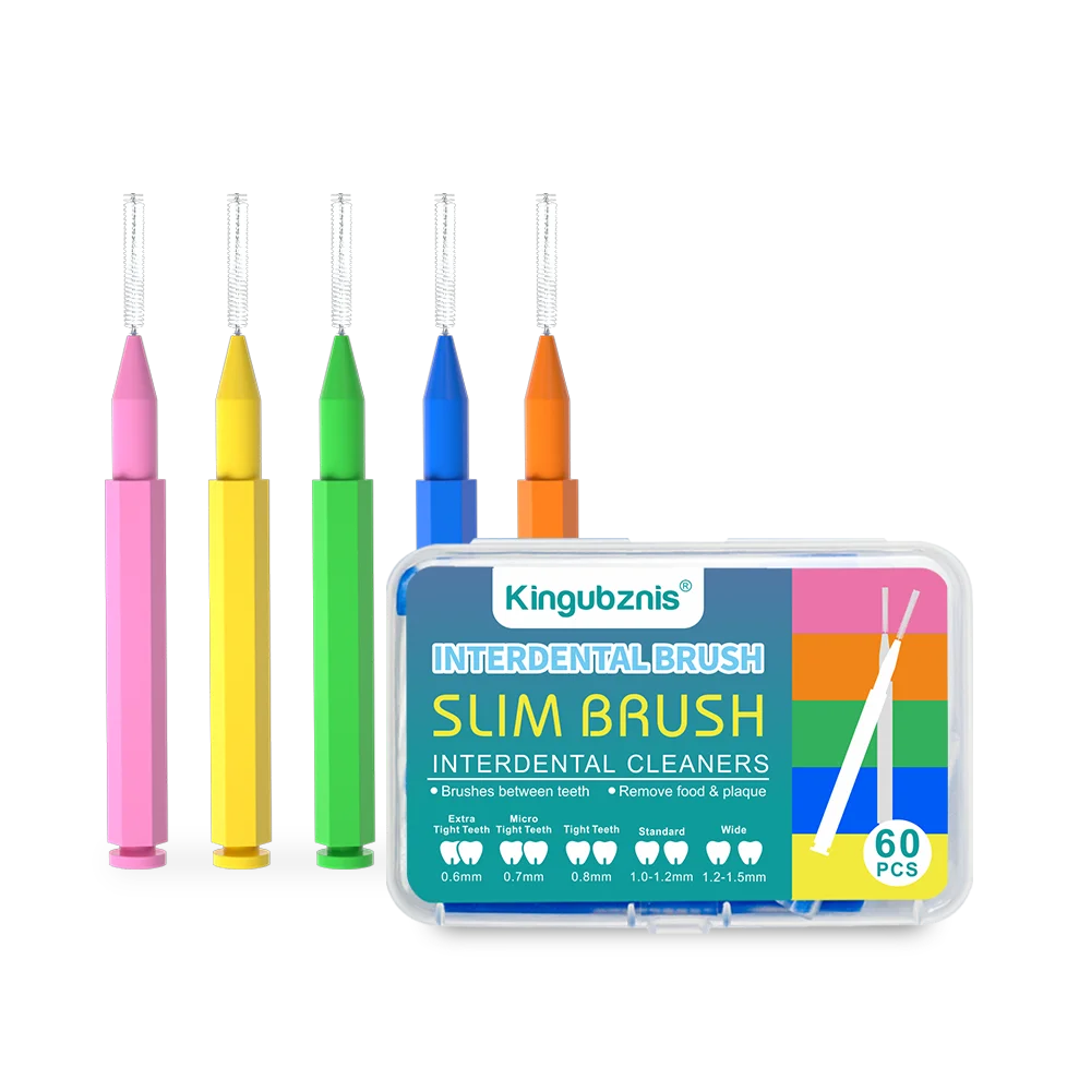 Kingubznis 60pcs Interdental Brush For Dental Orthodontics Clean