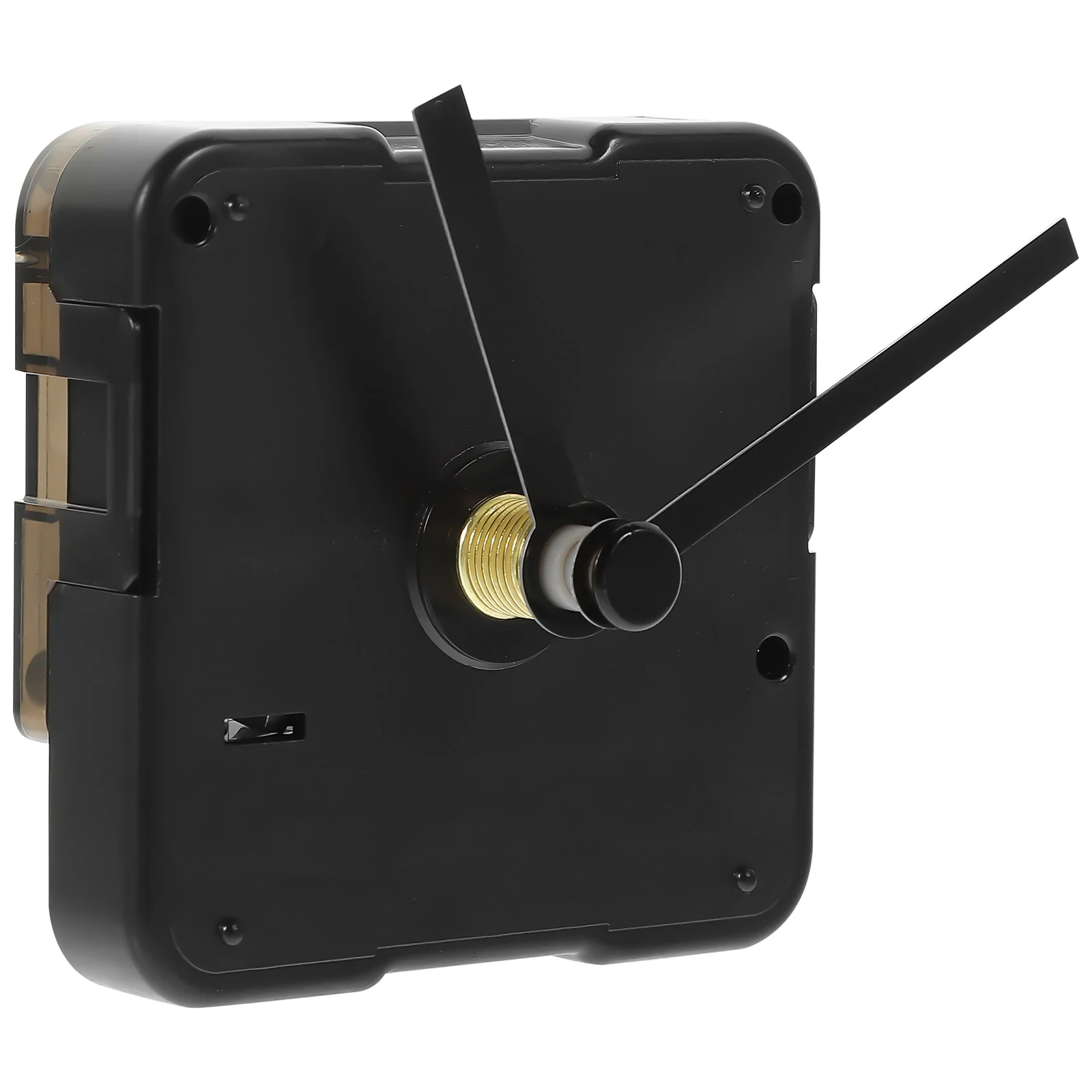 2Pcs Clock Movement Quartz Clock Parts Mechanism Replacement Operated Motor Home Decor Black Color