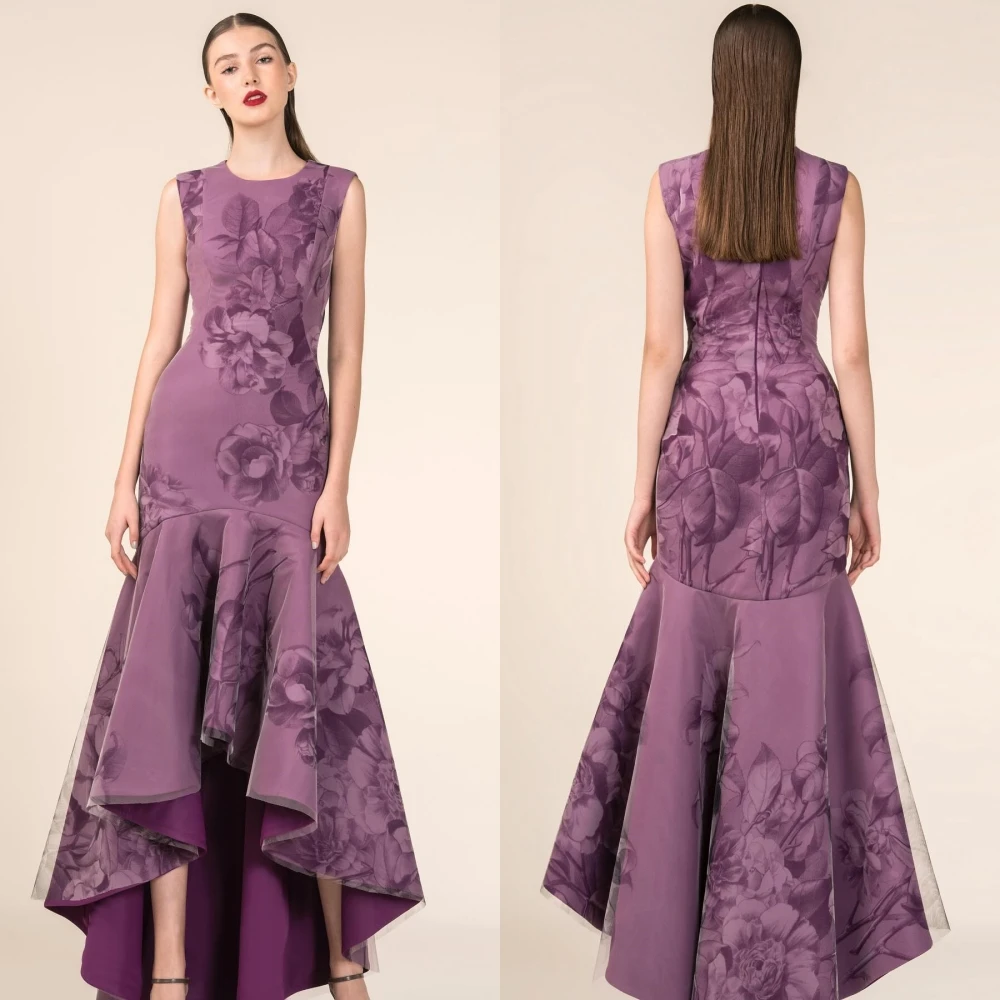 

Zhitomyr Elegant Sizes Available Formal Ocassion Gown Jewel Mermaid Draped Floor length Charmeuse Prom Dresses