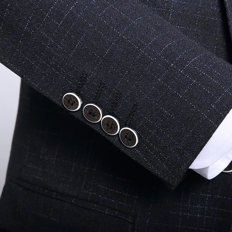explosive new fashion lapel suit three-piece business professional formal wear handsome men exclusive
