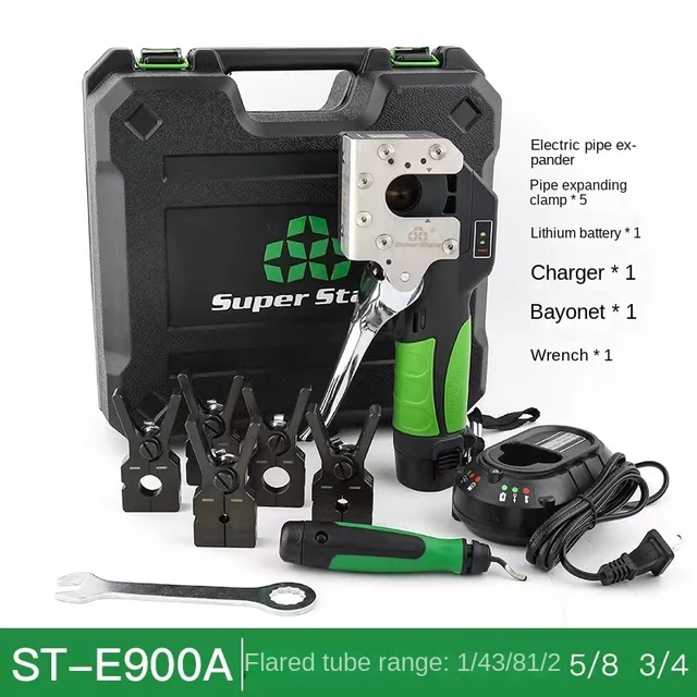 Electric Copper Flare Tool Cordless Super Star STE900A Manual