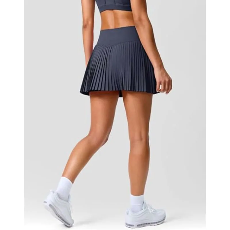 PofyBofy Pleated Tennis Skirt for Women with Pockets Shorts Women's High Waisted Lightweight Athletic Golf Skorts Skirts