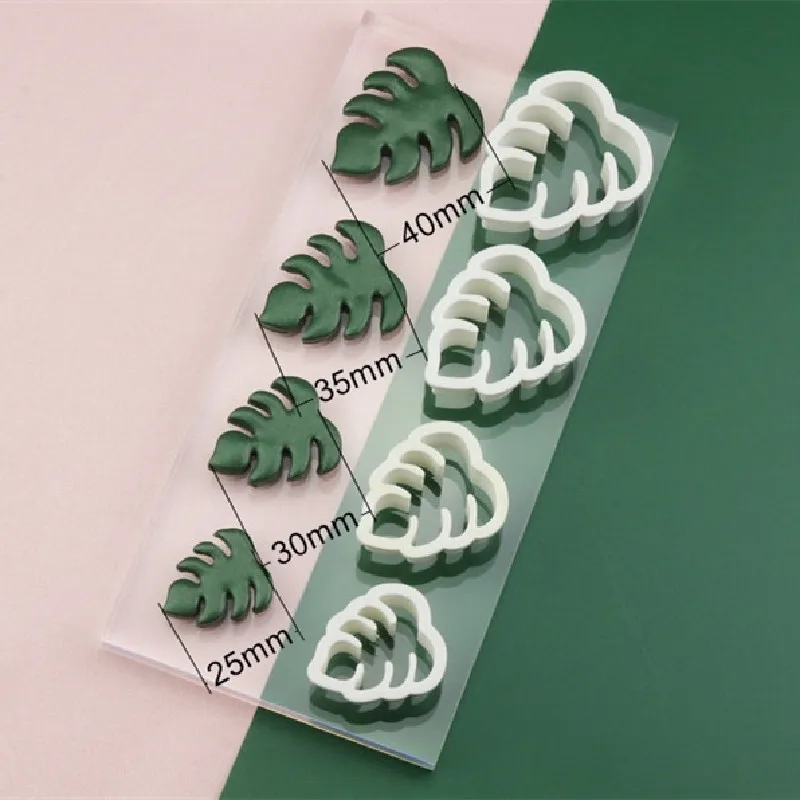 Monstera Leaf Clay Cutter Polymer Clay Tools Jewellery Tools Earring Making DIY Handmade INS Creative Earrings