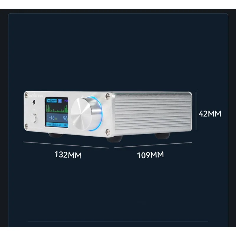 세미브레브 화이트 DA10S 듀얼 ES9038Q2M DSD512 블루투스 QCC3084 5.4 USB 오디오 디코더 HiFi DAC (서브 카드 없는 온보드 USB)