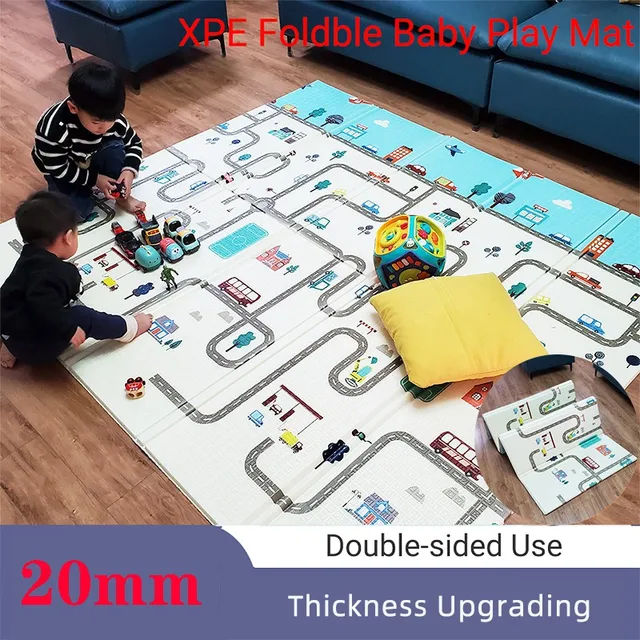 BEKOBABY 200x180x1cm Baby Foam Play Mat Playmat Floor Mat Carpet XPE Mat Floor Crawling Rugs Mat Foldable Baby Mat 1