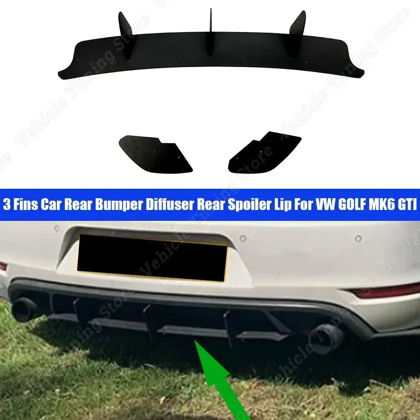 For VolksWagen Golf 4 Diffuser Rear Bumper AttachmentAuto Styling Car  Accessories Tuning Modified Spoiler Diffuser Wings Flaps - AliExpress