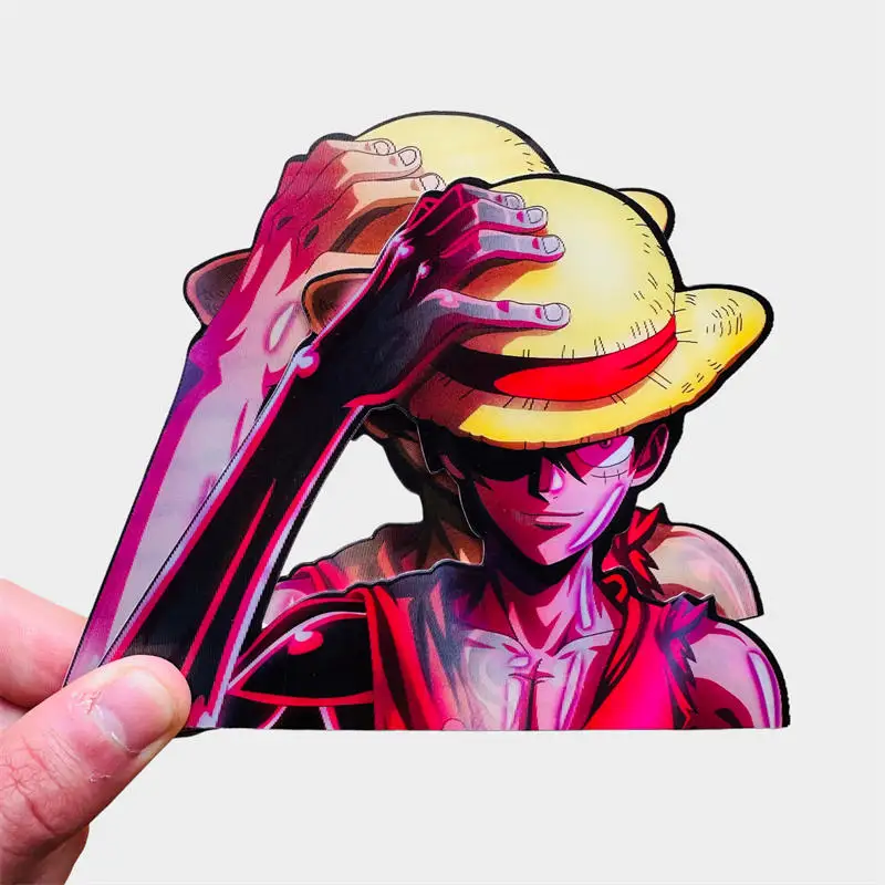 Stiker Anime ONE PIECE Luffy karakter stiker mobil kreatif - Main Image