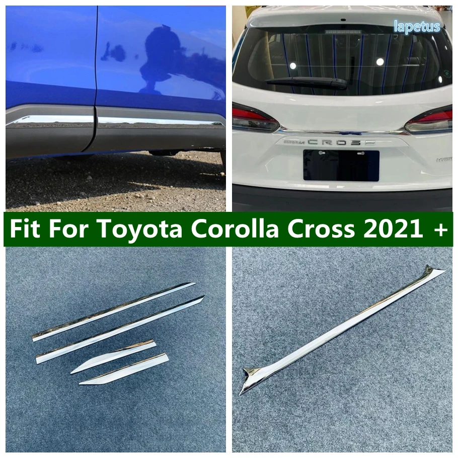 

Car Rear Trunk Tail Gate Lid Trim Cover Door Side Line Body Molding Bezel Strip Exterior For Toyota Corolla Cross 2021 - 2023