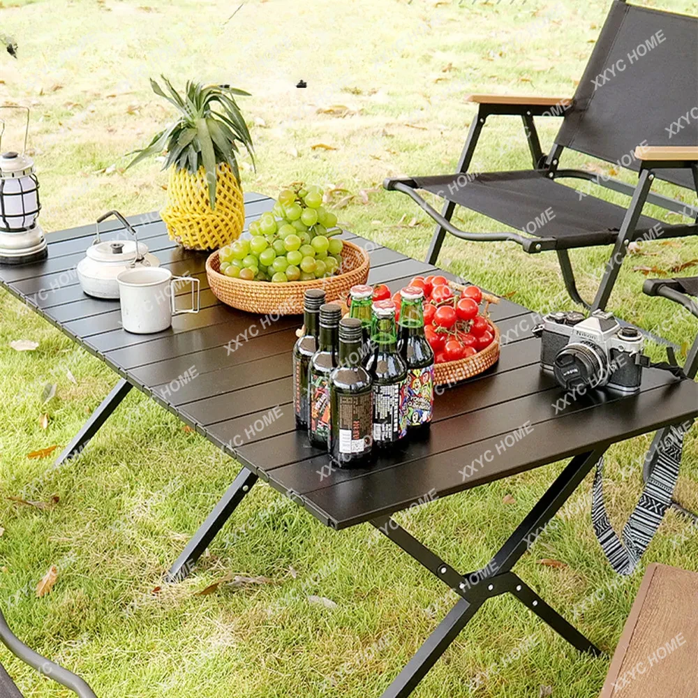 

Outing Aluminum Alloy Camping Portable Folding Table Picnic BBQ Outdoor Tables Furniture Retractable Travel Tourist Table