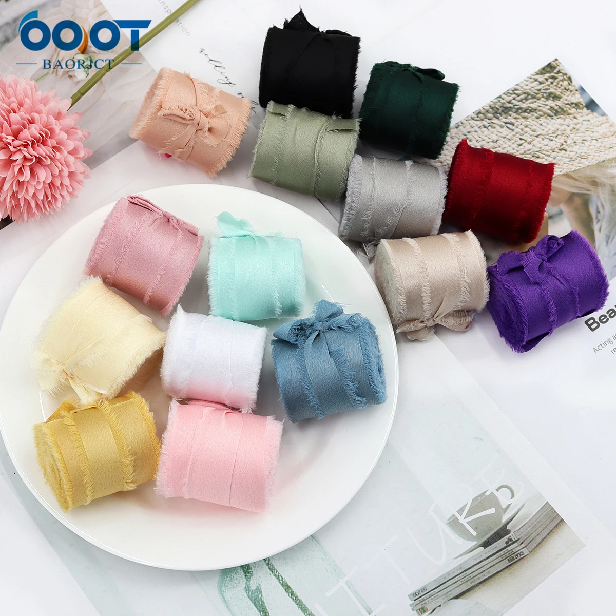 5 Yards/Lot Double Faced Satin Ribbon Fashion Color For DIY Hairbow Wedding  Gift Packaging Cloth Accessories 3/8 1 1-1/2 Inch - AliExpress