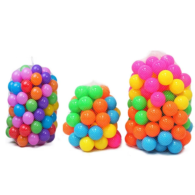 100Pcs Colorful Soft Water Pool Ocean Wave Ball Outdoor Fun Sports Baby Children Toy Amusement Park Props Mixed Color Kid Toys 6