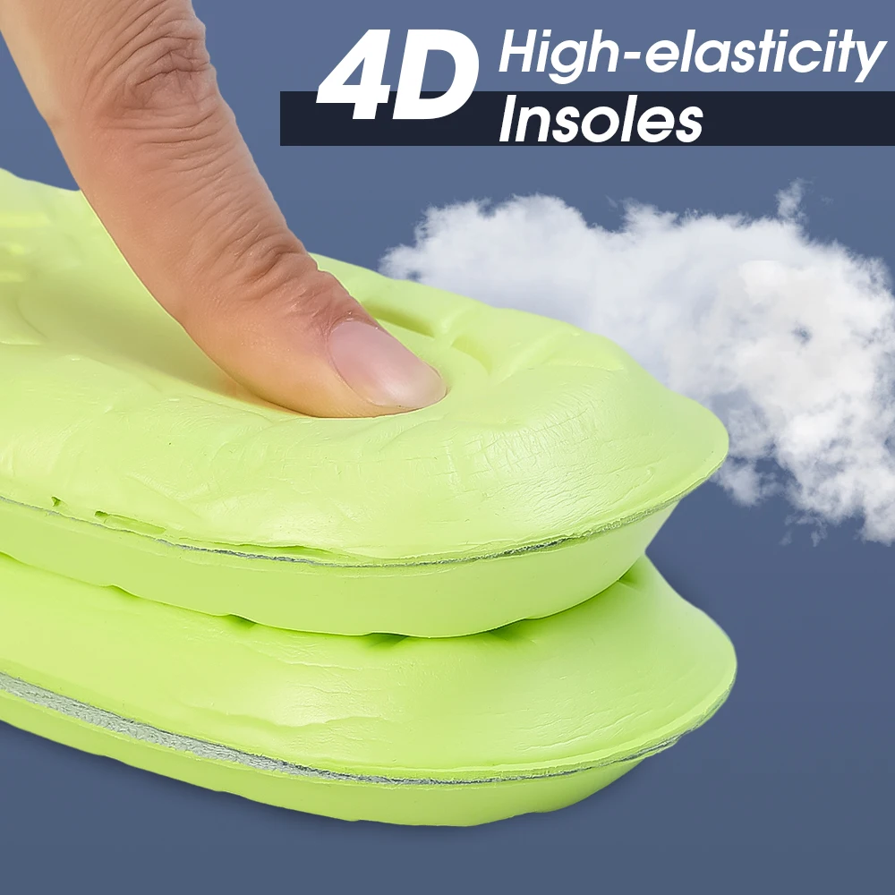 4st Latex Memory Foam innersulor för mäns mjuka fotstöd Skokuddar Andas ortopedisk sportinlägg Fotvårdsinlägg_voghion.com