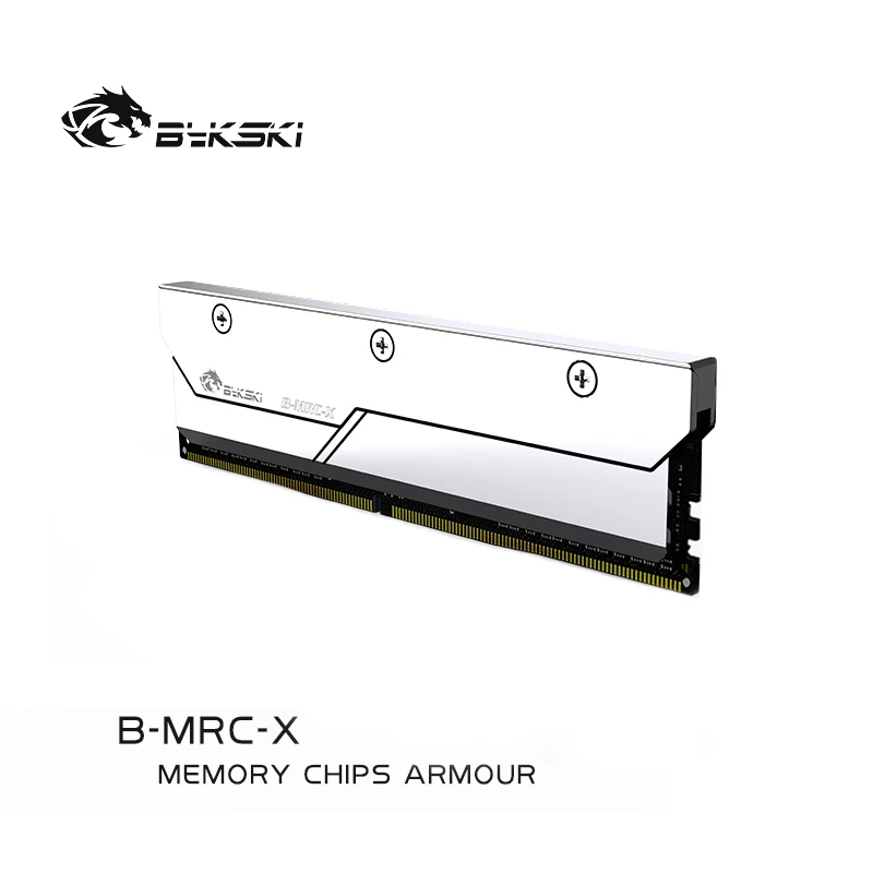 Bykski Completa de Metal Radiador Capa para Ddr5 Ram Dissipador Memória Clipe Prata para o Sistema de Dissipação Calor Armadura B-mrc-x