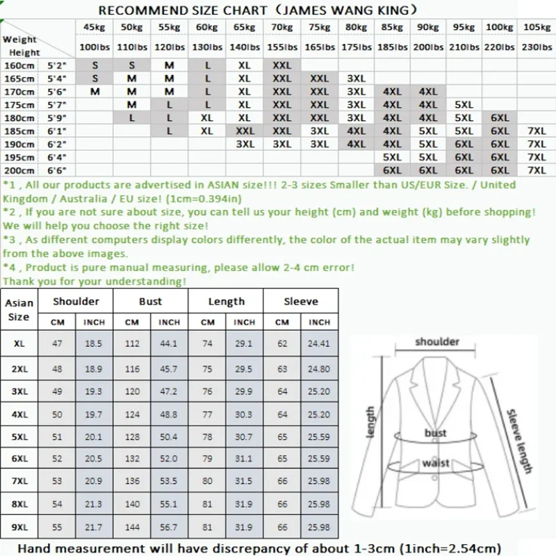 2024 XL-9XL Large size Men (suit + trousers) Business Casual handsome solid color all-in-one wedding dress two-piece set 6