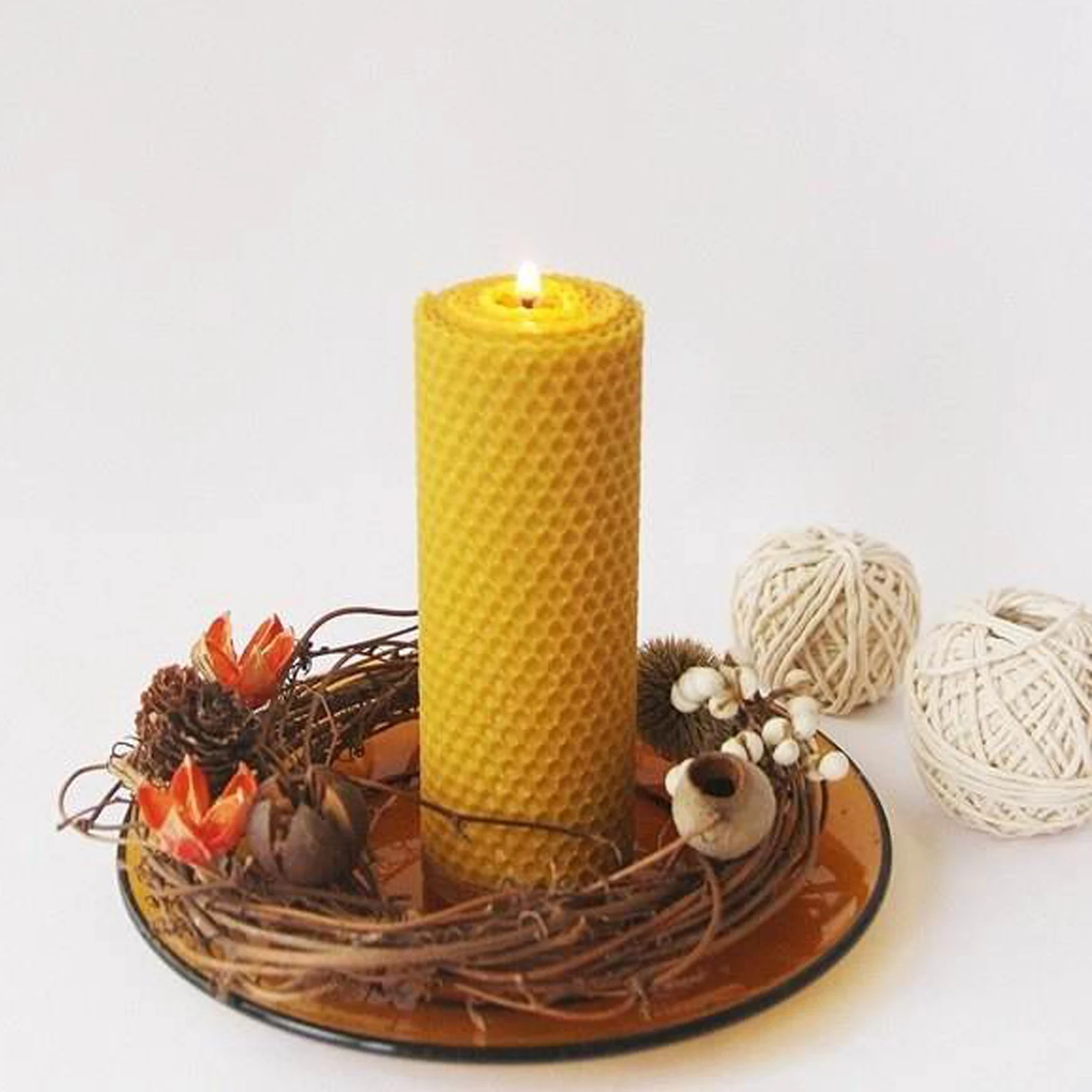 Beeswax candle making kit,12pcs Beeswax sheets for candle making,Christmas  gift candle making kit for kids and Adults,Pure Handm - AliExpress