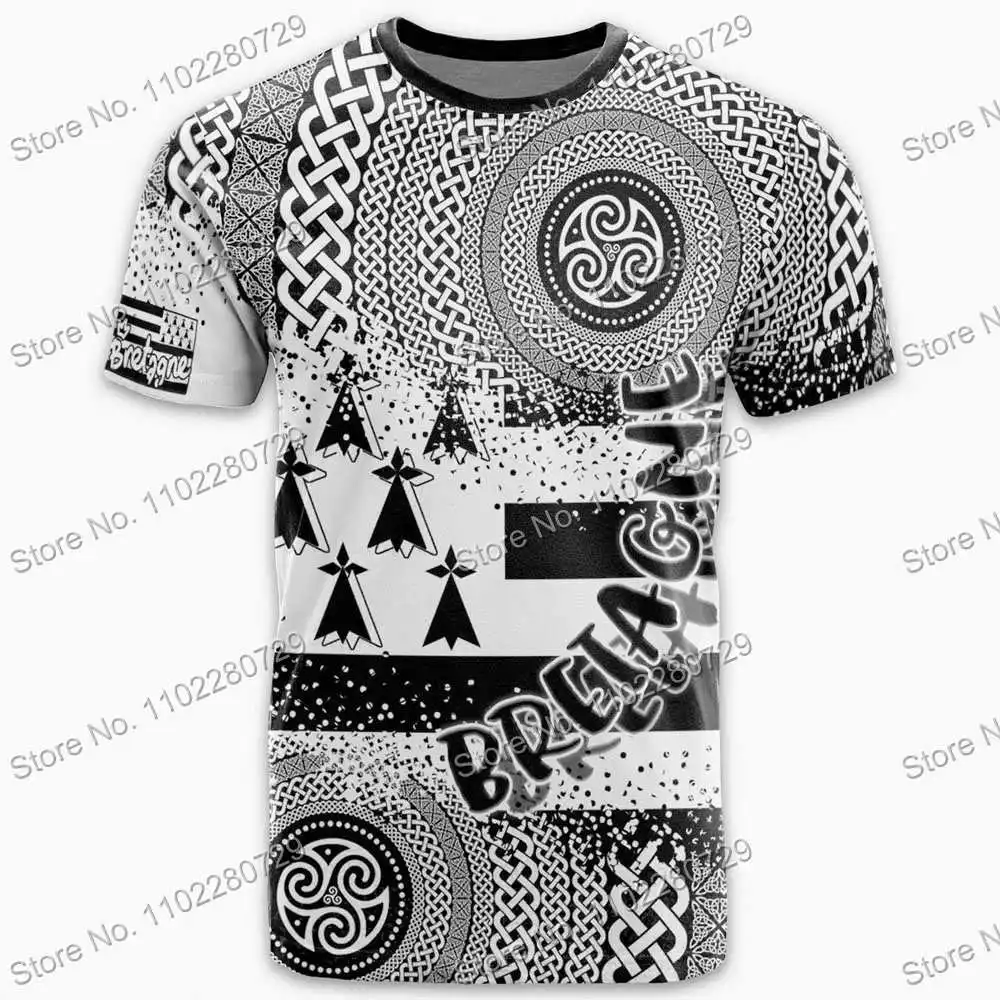 Breizh Tech t-shirt de sport pour hommes, vêtement d'extérieur