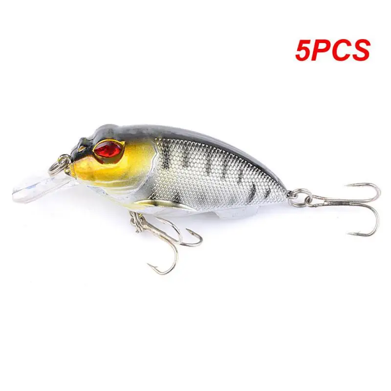 

5PCS Simulation Bait Tensile Fishing Bait Length 7cm Fishing Gear Fishing Accessories Luya Bait Effect Realistic Fake Bait