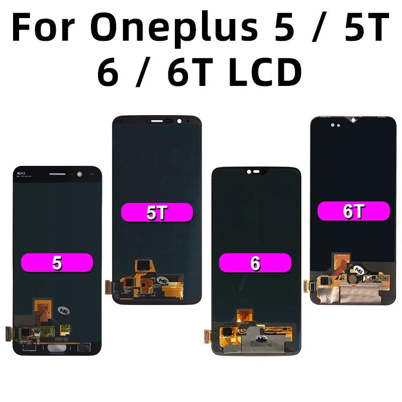 슈퍼 AMOLED 디스플레이 터치 스크린 디지타이저, 원플러스 5 LCD 5T 6T 7T 7 프로, 원플러스 8T 9R 디스플레이 교체 부품, 신제품