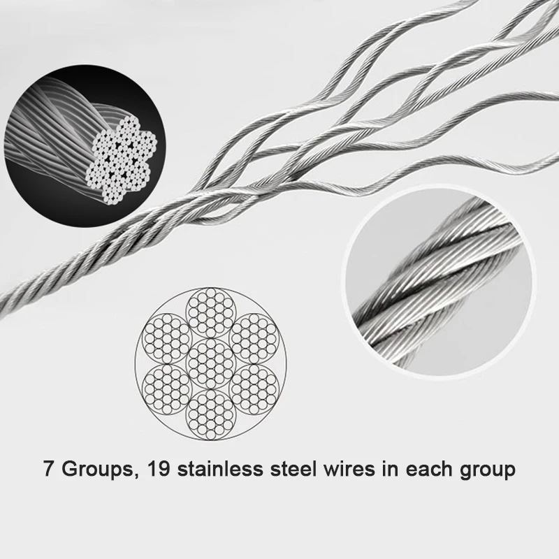 Fitness Cable Pulley Machine System Heavy Duty Steel Wire Rope For Home Gym LAT Pull Down Weight Lifting Workout Bodybuilding 4