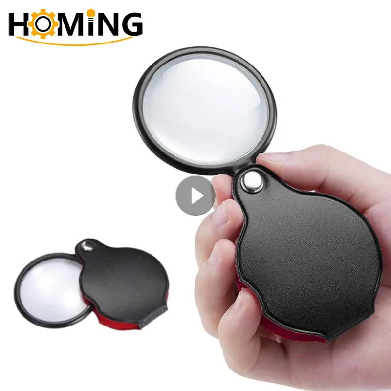 PortableHandheldMagnifyingGlass8XMiniFoldablePocketMagnifyingGlassJewelryMagnifying