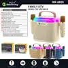 New RGB Colored Lights Karaoke Device Wireless Portable Bluetooth Speaker with Wireless Microphone Ideal for Home Party Children 5