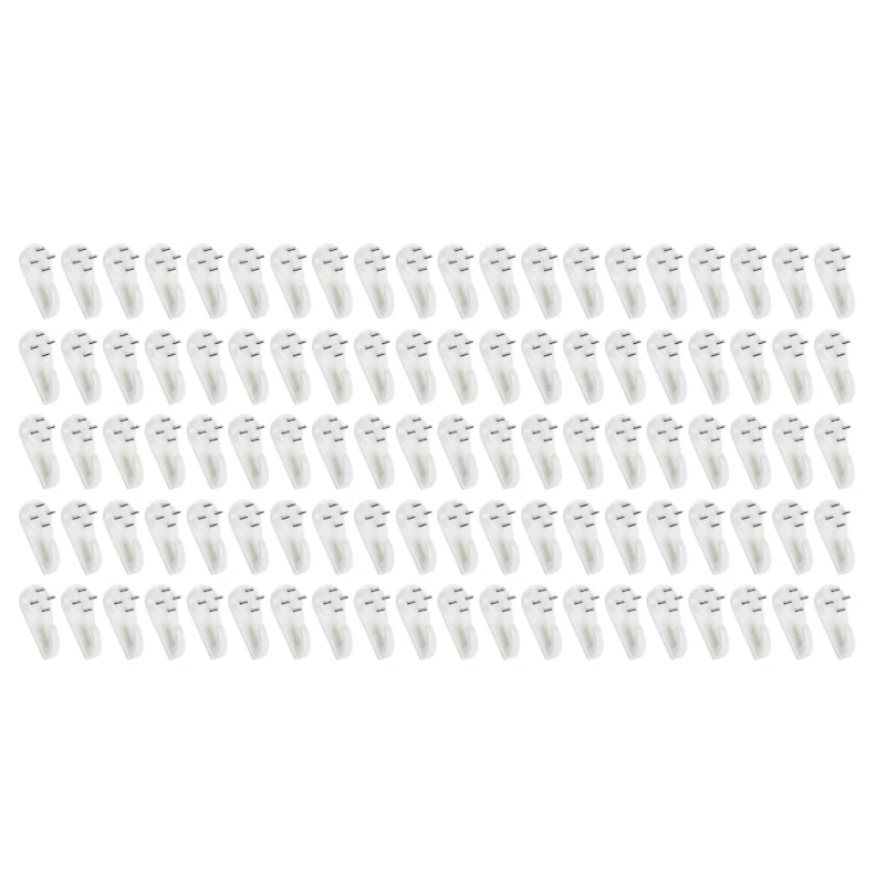 100 Pcs Concrete Wall Hooks Invisible Wall Screw Hangers Wall Picture Hangers with Invisible Nails Durable Dropship
