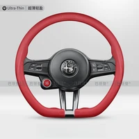 2026 New Ultra ThinNappa Leather perfect fit Car Steering Cover For Alfa Romeo Tonale Stelvio Giulia Car Accessories 2