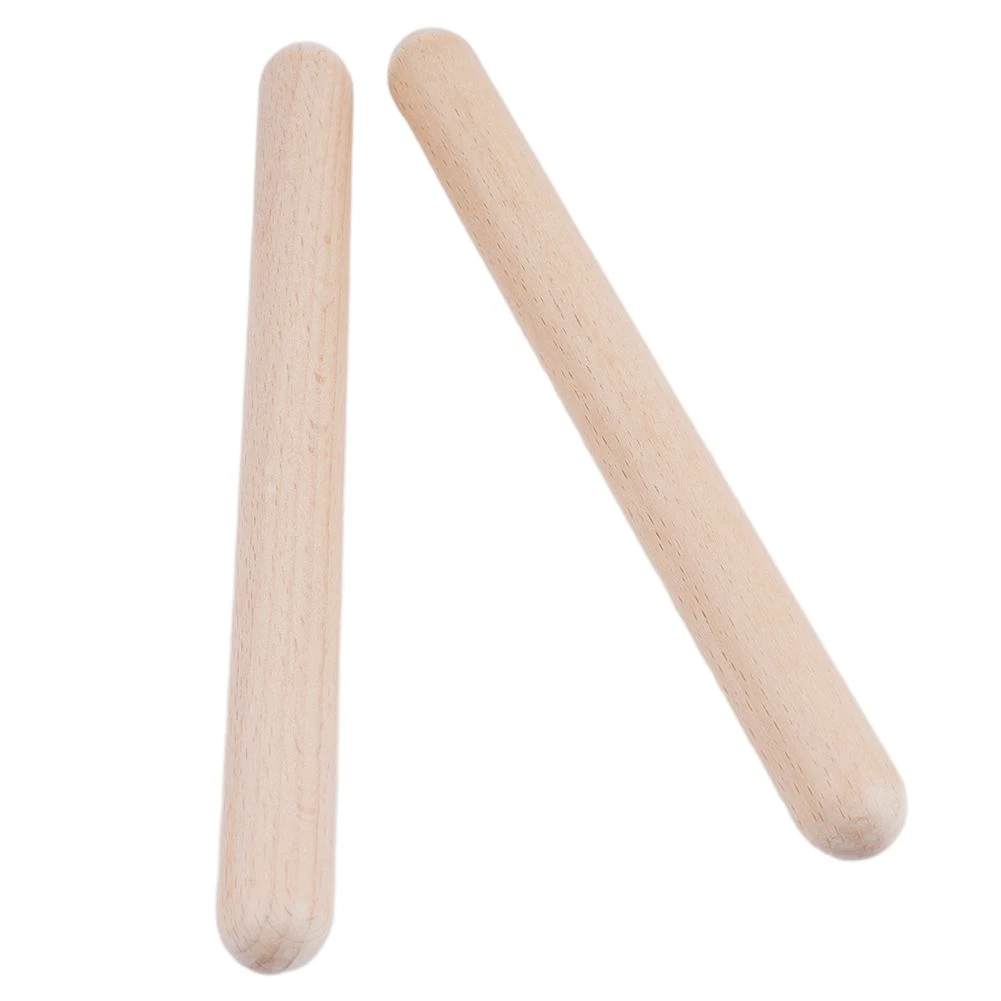 Description Picture 6 of item2023new Drum Sticks 20cm Hard Wood Percussion Drumsticks Rhythm Percussion Learning Education Toddler Music Instrument Part