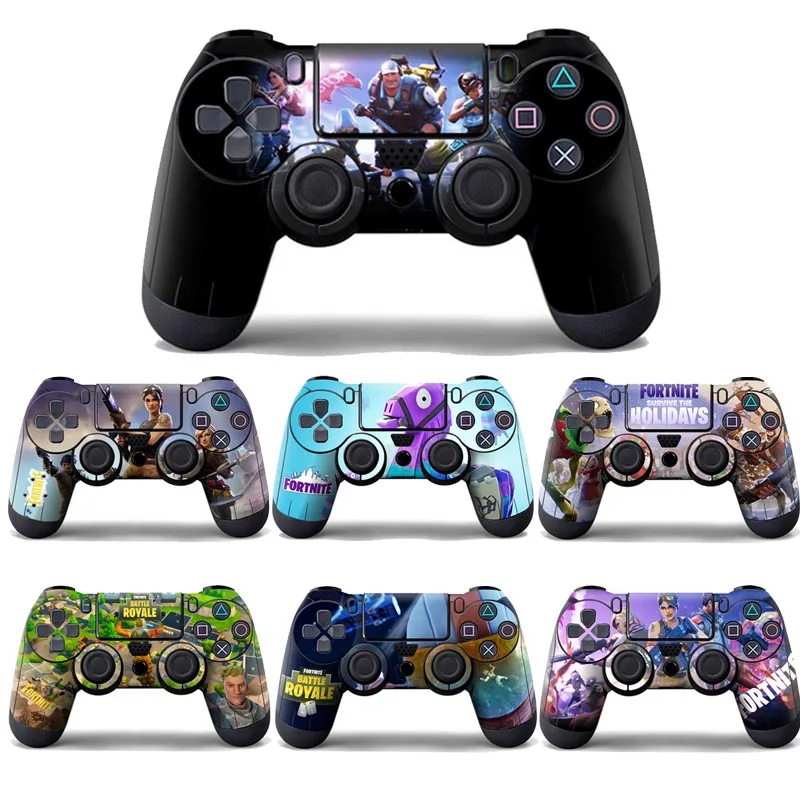 Fortnite Battle Royale Skin Stickers Per Sony Playstation 4 Ps4 Controller Game Decalcomania Di Protezione Antiscivolo Per Joystick Console